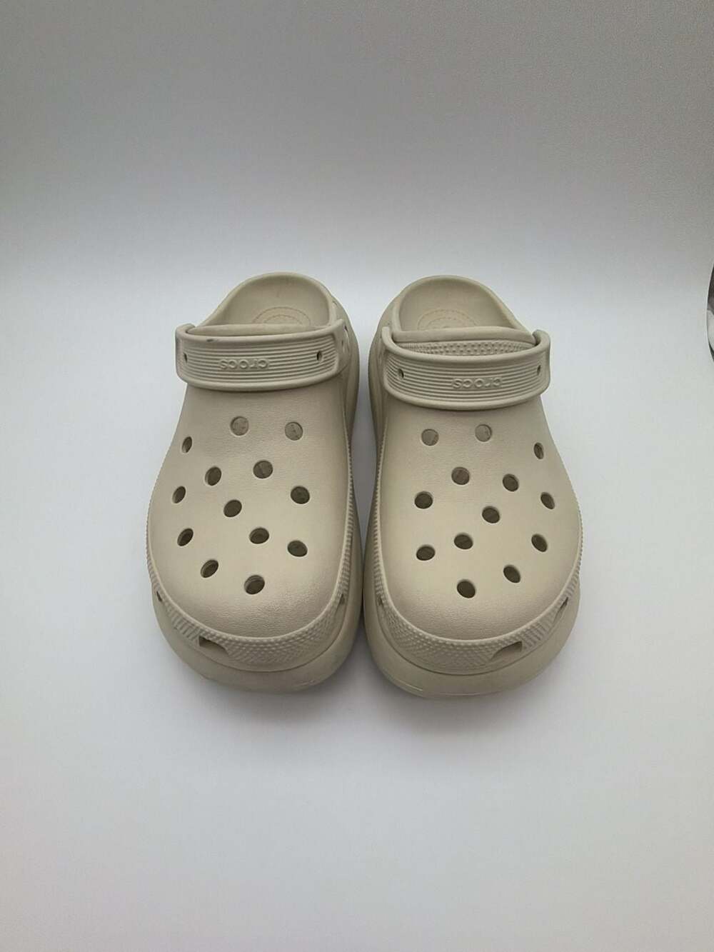 Crocs Classic Crush Clog Bone Platform Sandals